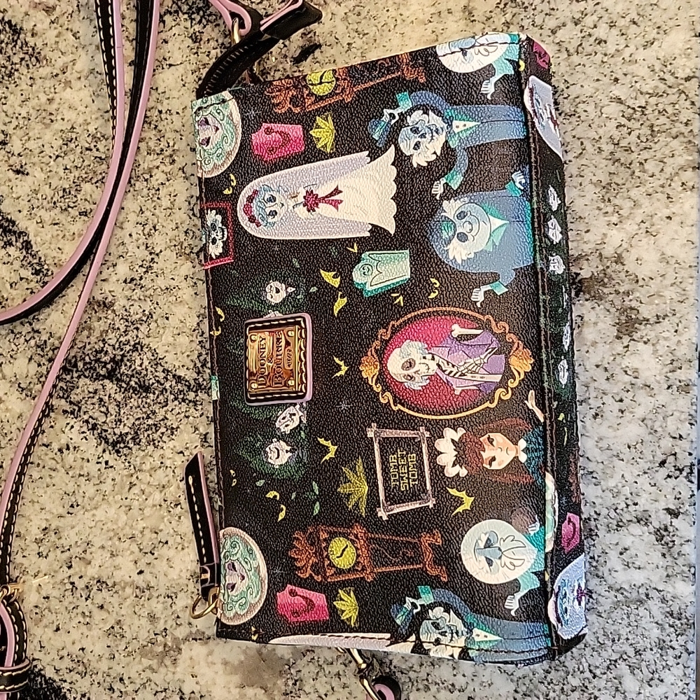 Disney Haunted Mansion Crossbody Bag - Black and Multicolor